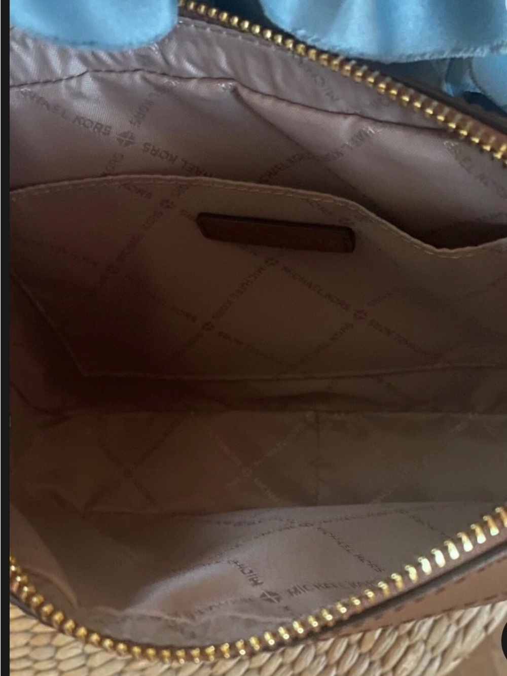 Michael Kors Brown Tan Logo Crossbody Bag - Picture 6 of 6